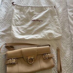 Salvatore Ferragamo Tan Leather Women's Bag